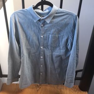 Men's "Another Influence" Blue Button Down Shirt